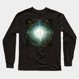 Human souls in a tunnel of light Long Sleeve T-Shirt